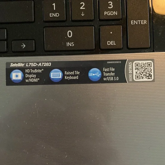 Toshiba AMD a4 Laptop